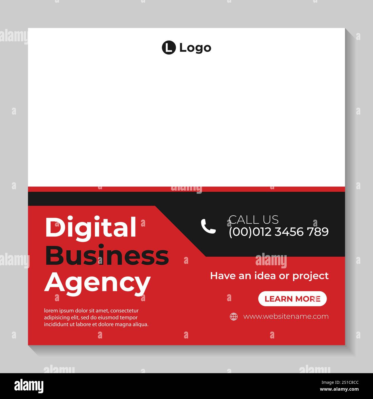 Webinaire en direct sur le marketing numérique et modèle de publication sur les médias sociaux professionnels Illustration de Vecteur