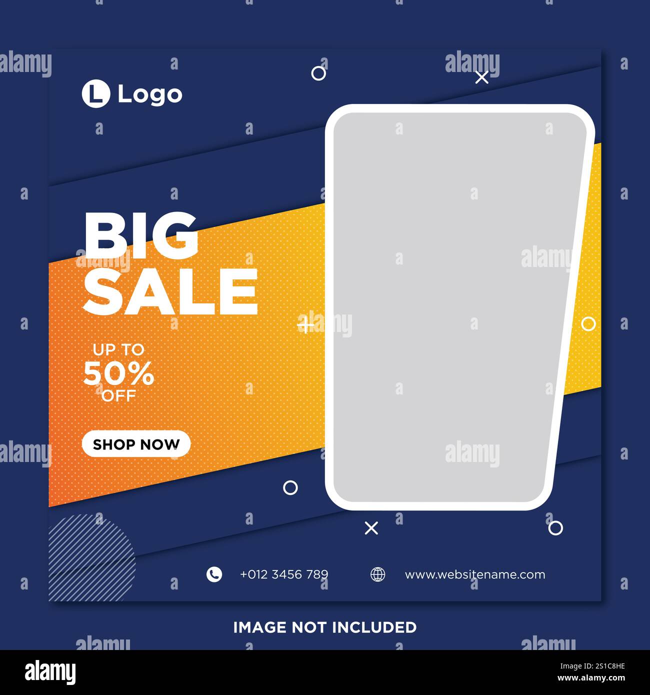 Modèle Web de bannière sociale de vente de mode Illustration de Vecteur