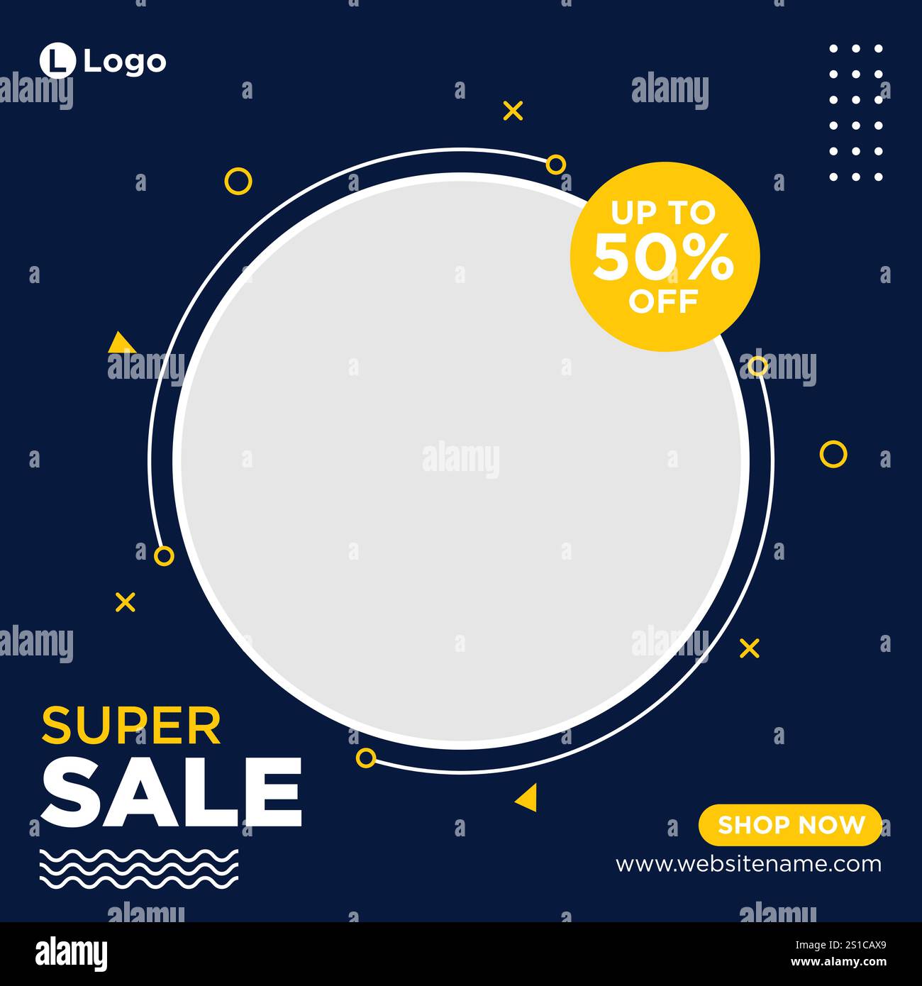 Modèle de publication ou de bannière de médias sociaux de vente Illustration de Vecteur