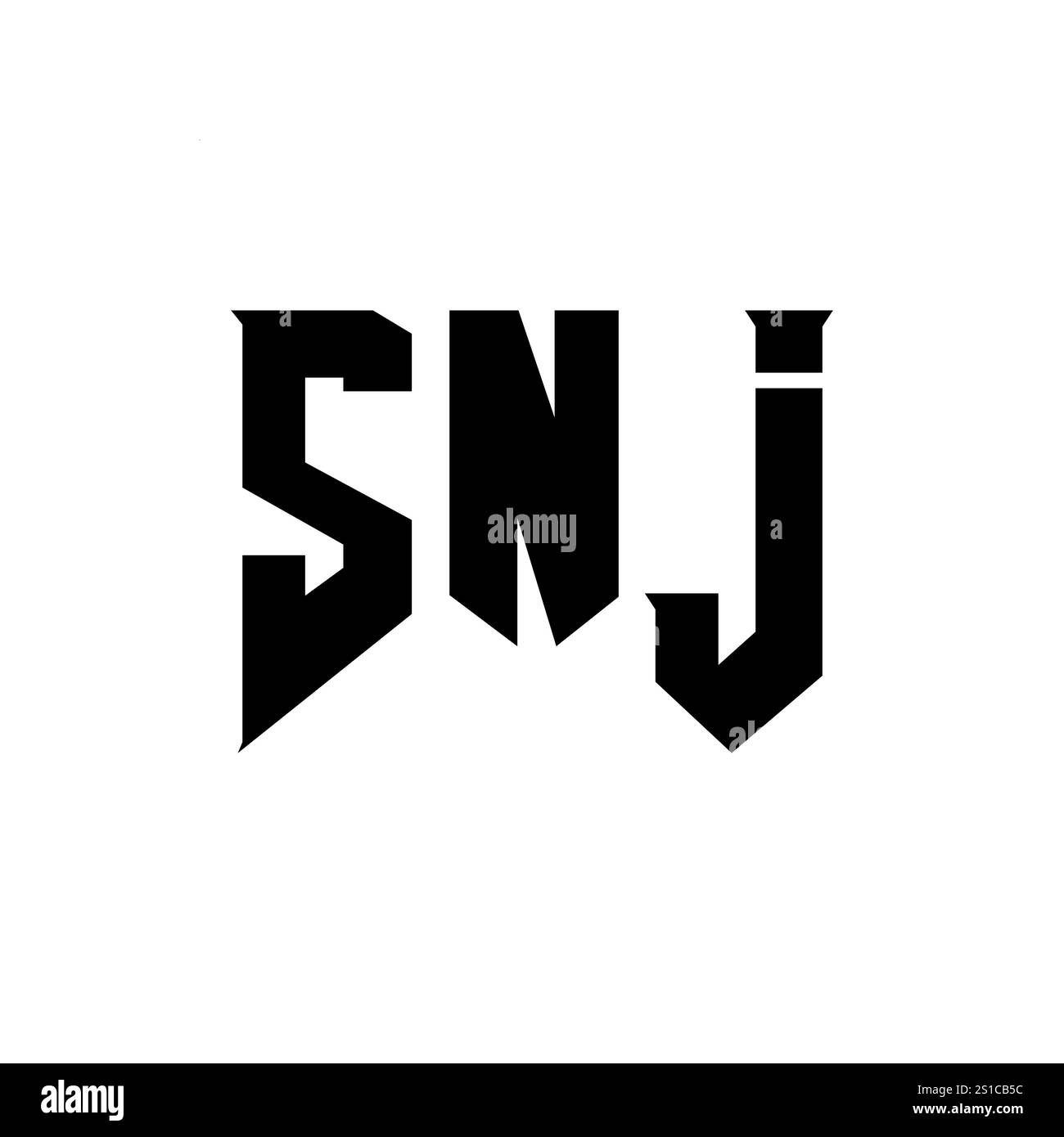 Logo lettre snj Banque de photographies et d’images à haute résolution ...