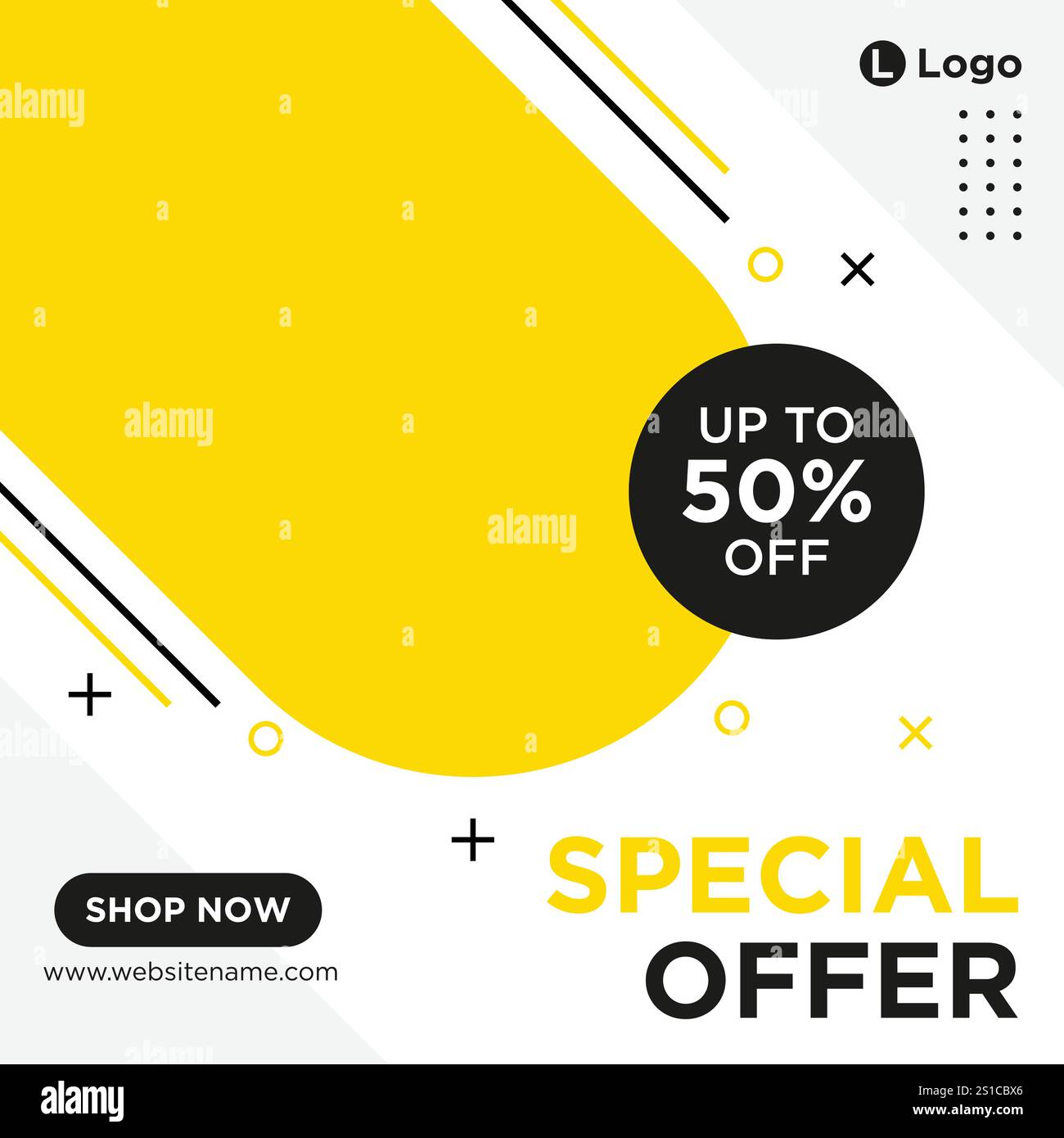 Modèle de publication ou de bannière de médias sociaux de vente Illustration de Vecteur