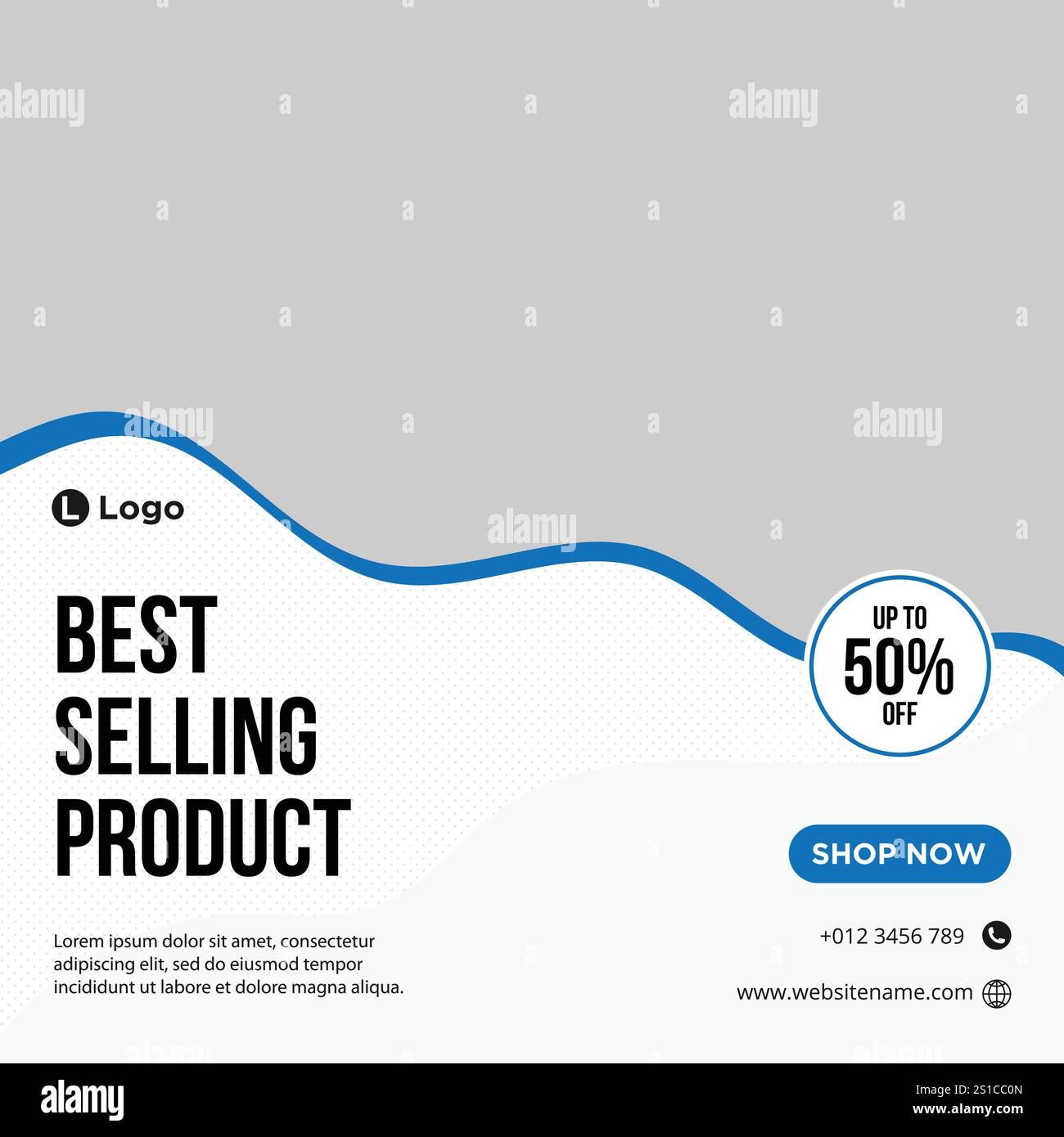 Modèle de bannière de médias sociaux de vente de meubles Illustration de Vecteur