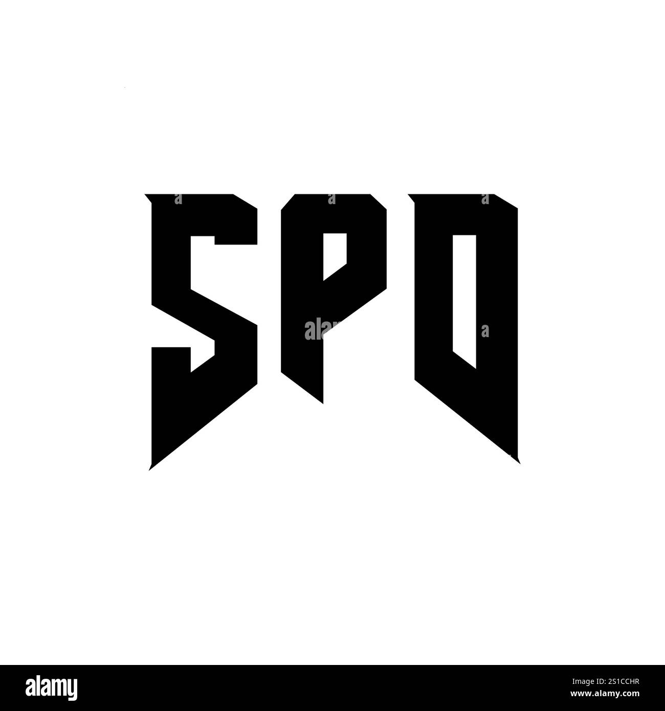 Conception de logo de lettre SPD pour la société de technologie. Combinaison de couleurs noir et blanc de conception de logo SPD. Logo SPD, vecteur SPD, conception SPD, icône SPD, SPD alph Illustration de Vecteur