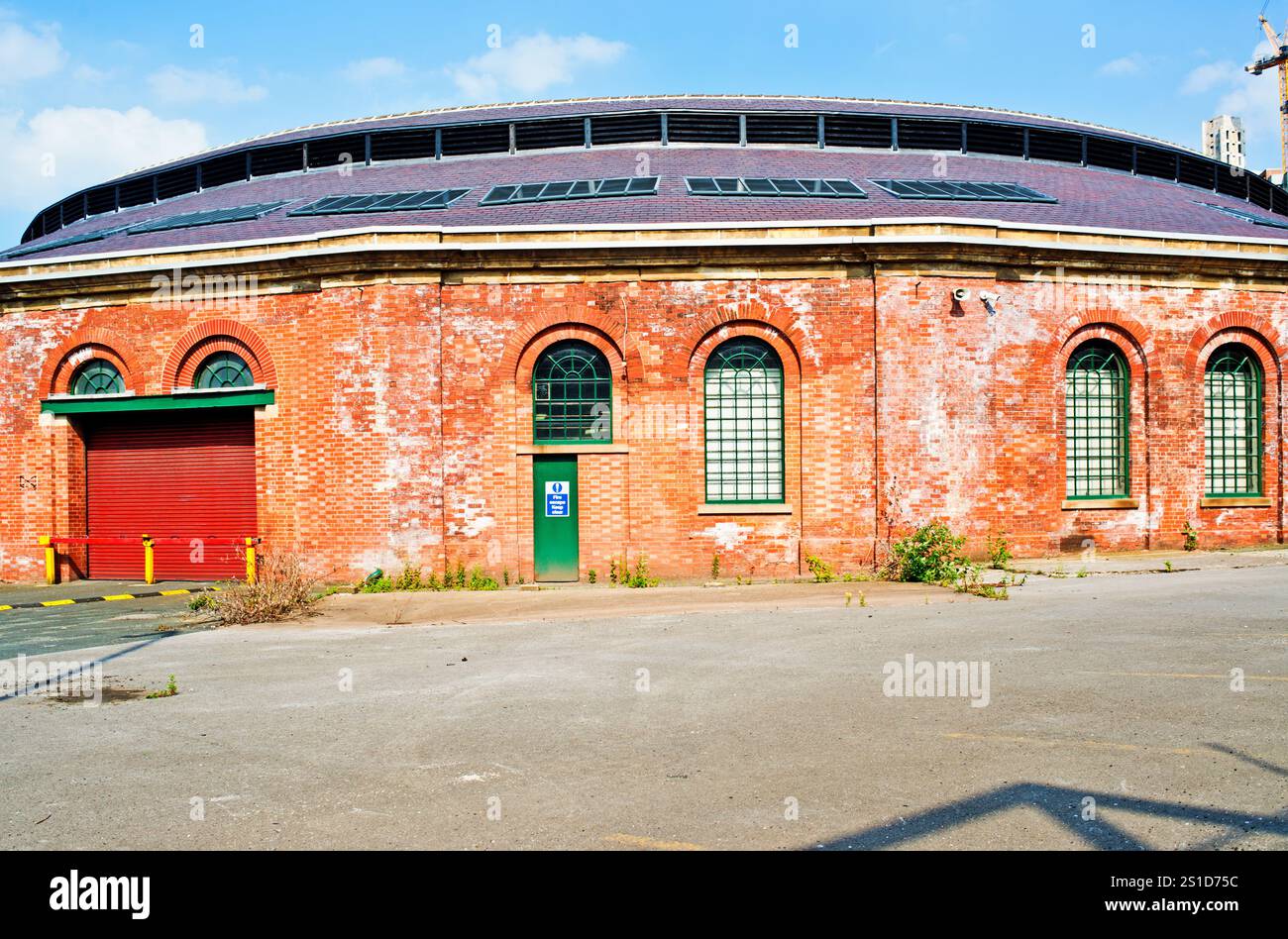 Maison ronde construite en 1847 pour le chemin de fer de Leeds et Thirsk, Leeds, West Yorkshire, Angleterre Banque D'Images
