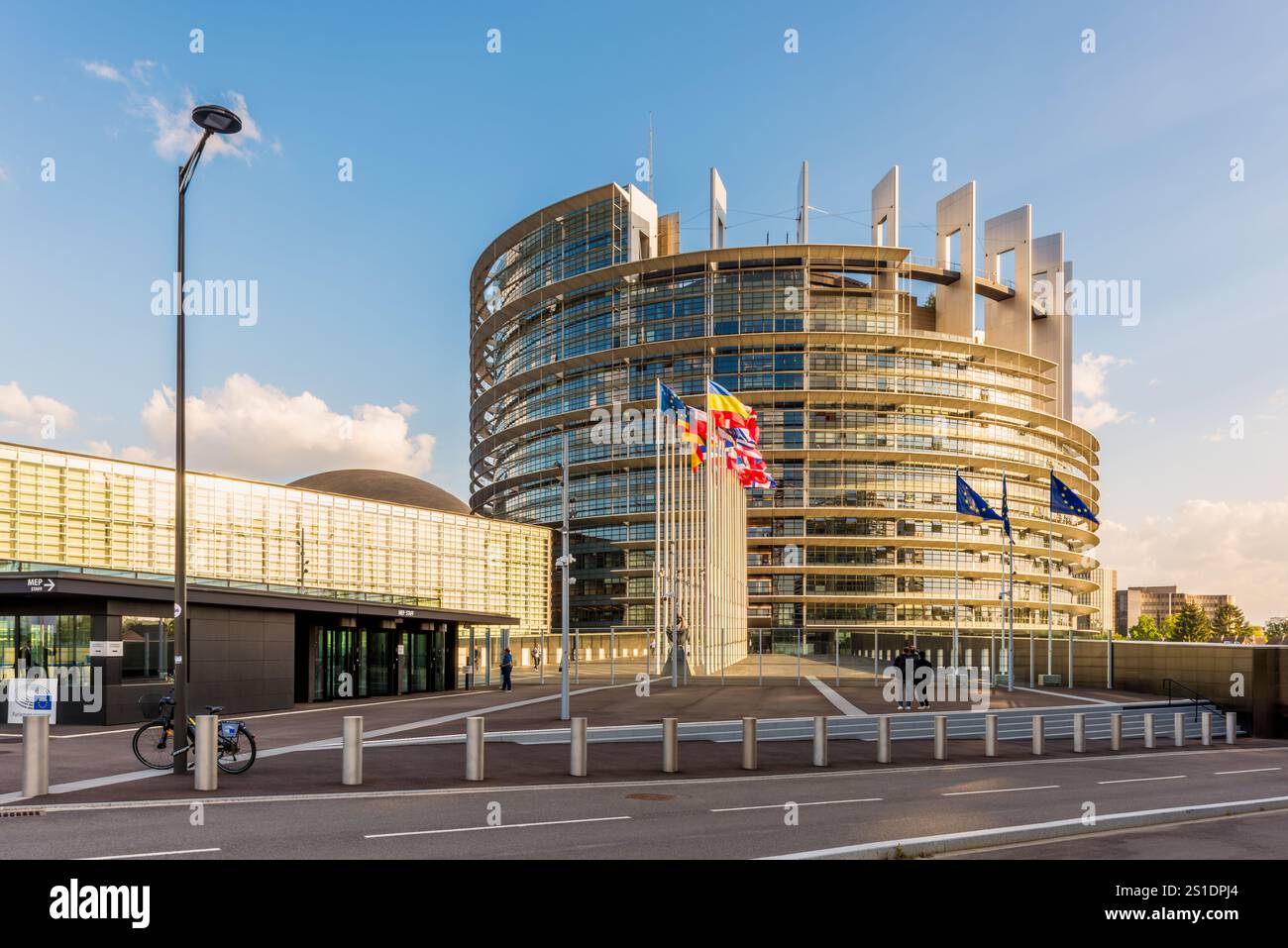 Parlement européen à Strasbourg Alsace France Banque D'Images