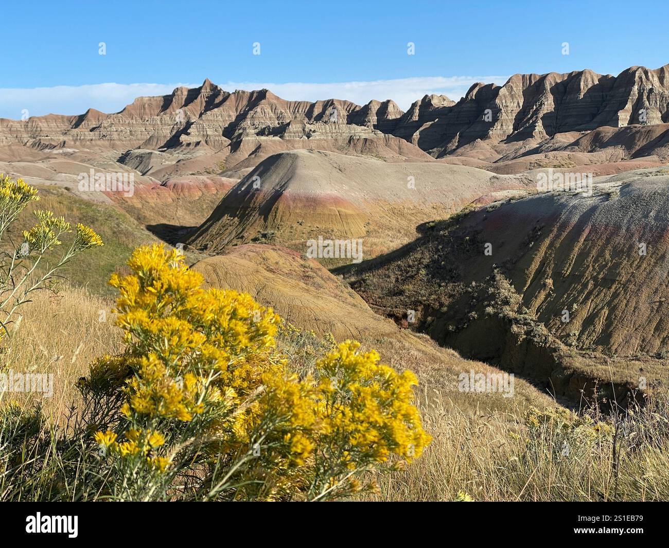 Badlands National Park, South Dakota, USA Banque D'Images