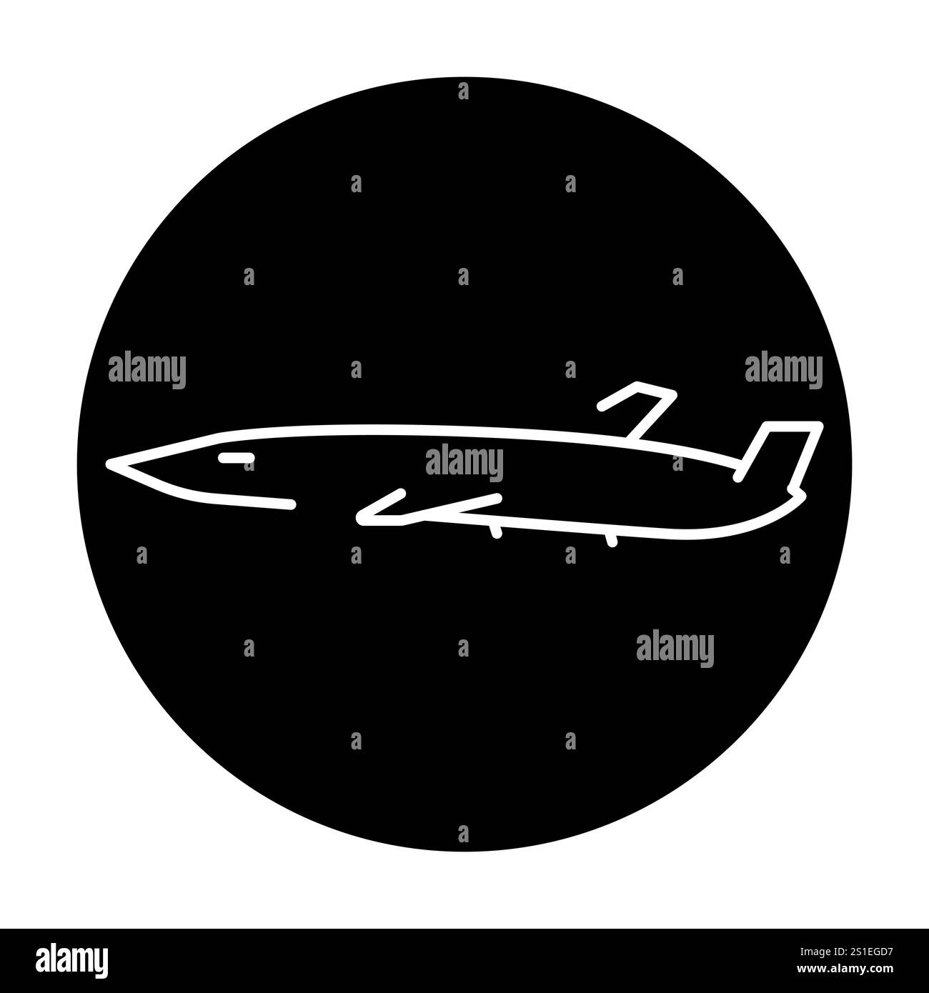 Icône de couleur de ligne MQ-25 Stingray (USA). Ravitailleur sans pilote sur pont. Signez pour la page Web, l'application mobile, le bouton, le logo. Bouton isolé de vecteur. Contour modifiable Illustration de Vecteur