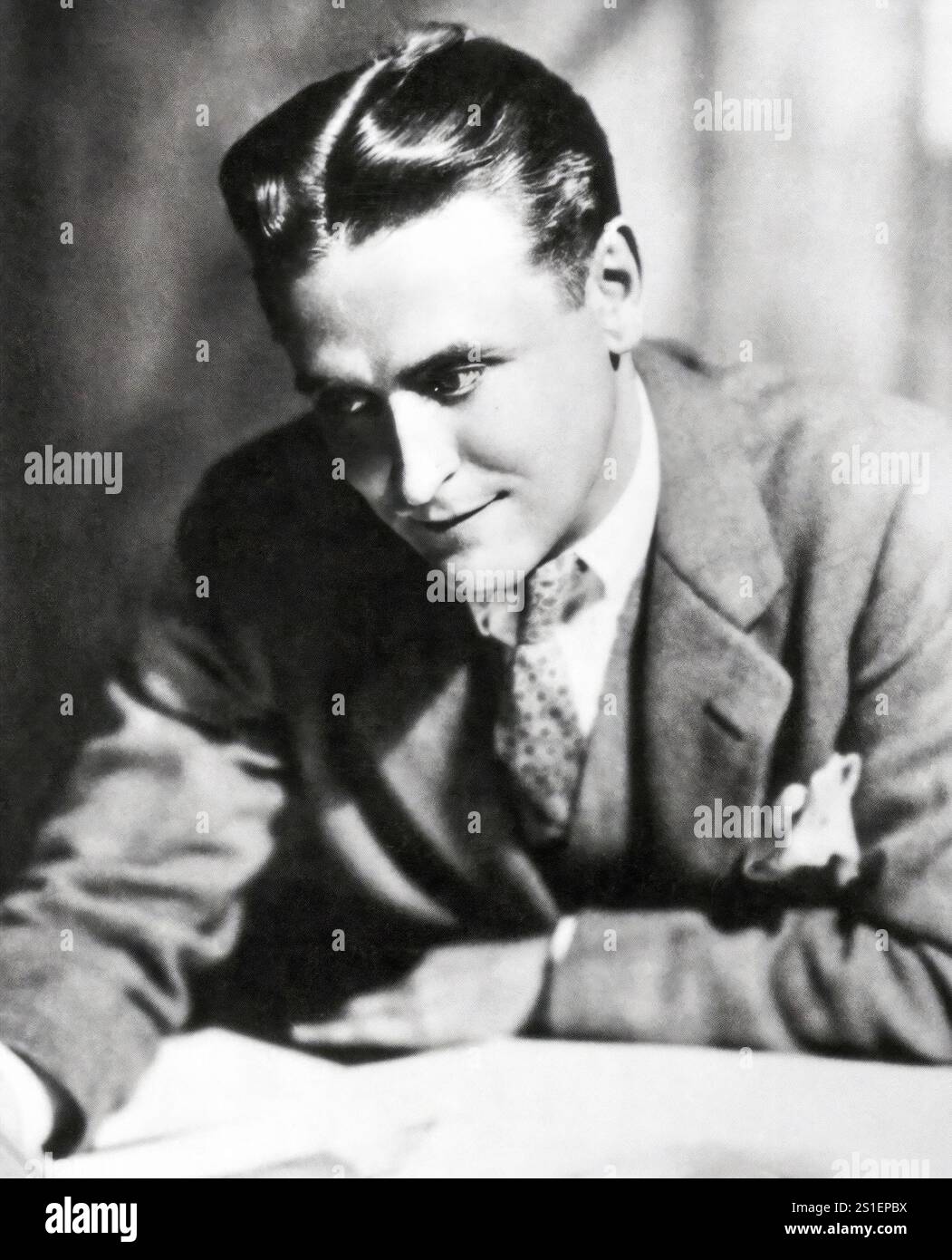 F. Scott Fitzgerald. 1929. Banque D'Images