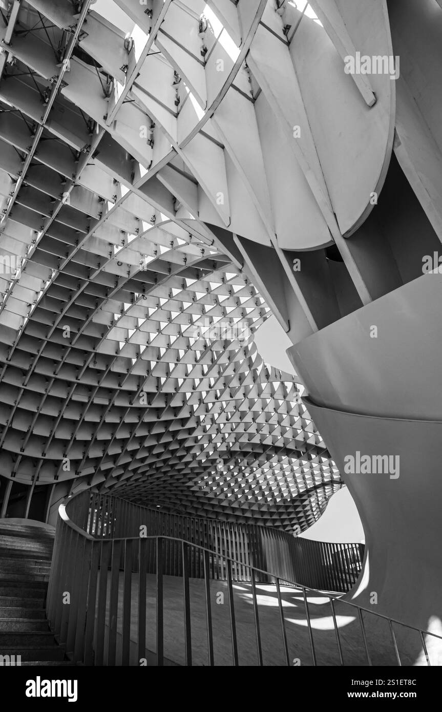 Metropol Parasol aussi connu sous le nom de Las Setas de Sevilla conçu par Jürgen Mayer, Plaza de la Encarnación, Andalousie, Espagne Banque D'Images