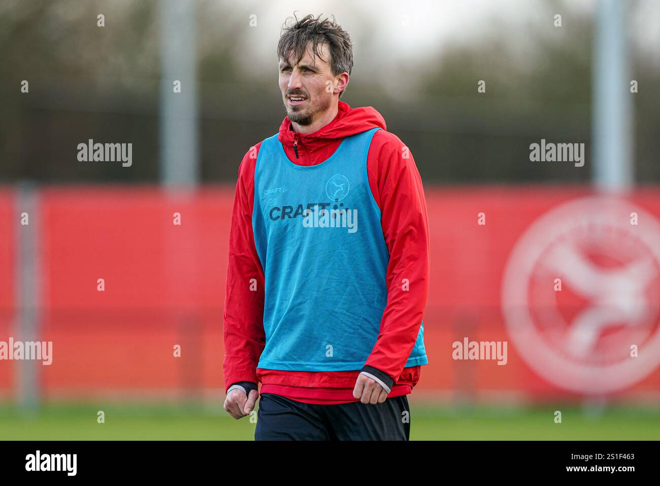 Almere, pays-Bas. 03 janvier 2025. ALMERE, PAYS-BAS - 3 JANVIER : lors de la session d'entraînement de l'Almere City FC au Fanny Blankers Koen Sportpark le 3 janvier 2025 à Almere, pays-Bas. (Photo par Andre Weening/Orange Pictures) crédit : Orange pics BV/Alamy Live News Banque D'Images