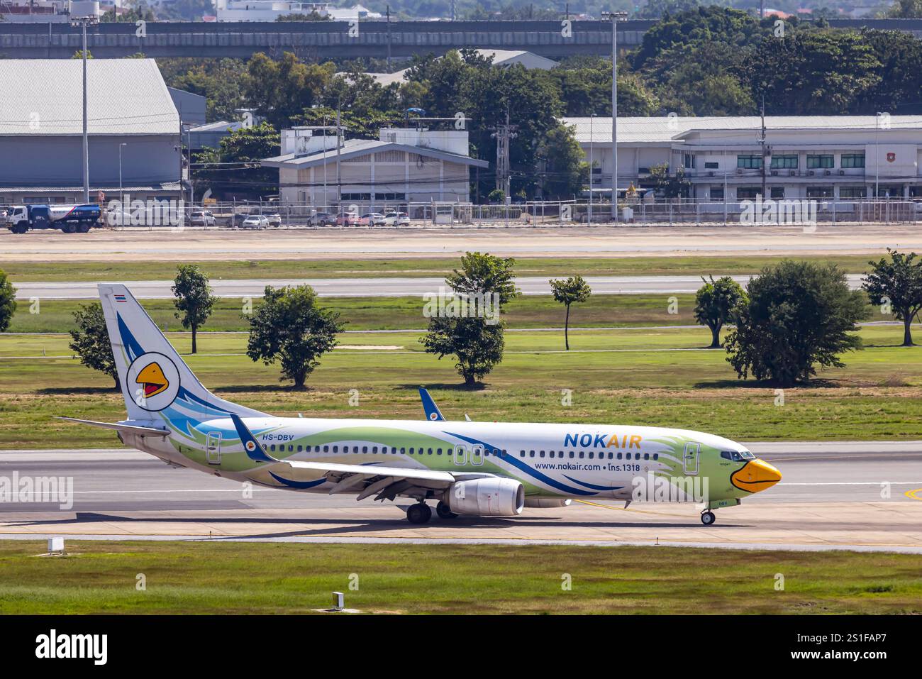 Flughafen Flughafen Bangkok-Don Mueang, Registrierung : HS-DBV, Nok AIR, BOEING 737-800. // 28.11.2024, Bangkok, Thaïlande, Asie *** Bangkok Don Mueang Banque D'Images