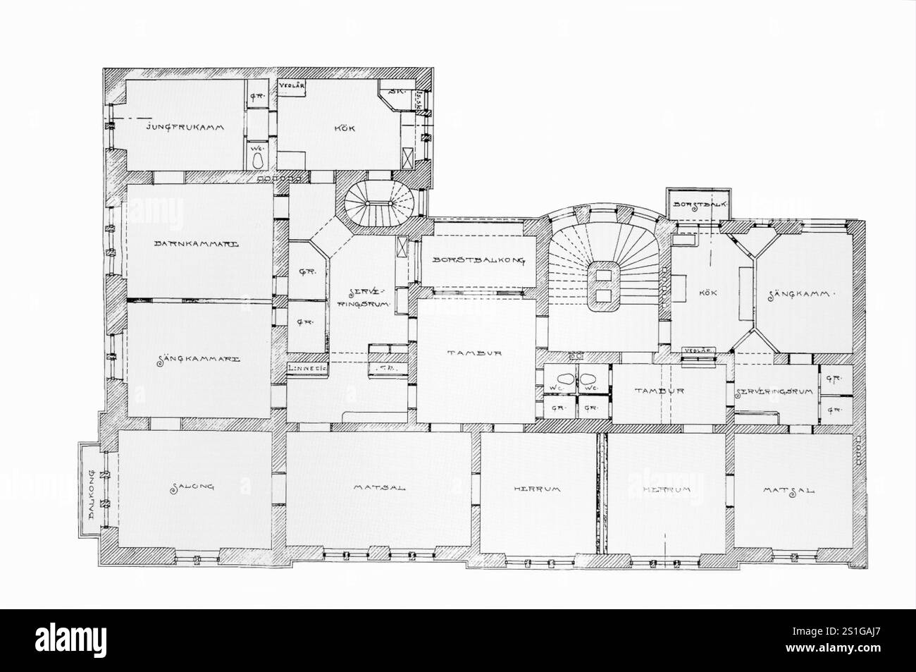 Arrière-plan architectural. Partie d'un projet architectural, plan architectural d'un bureau Banque D'Images