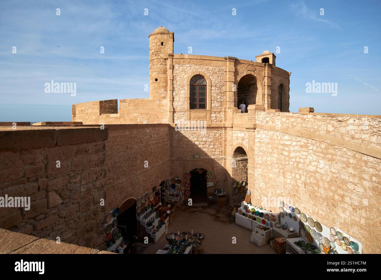bastion dans l'ancienne forteresse remparts de la ville et médina vieille ville site du patrimoine mondial de l'unesco essaouira, maroc Banque D'Images