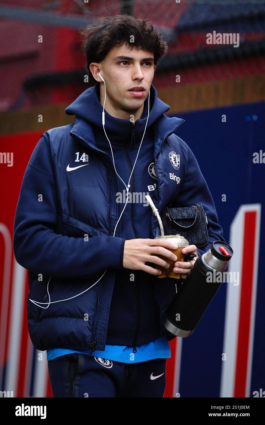 LONDRES, Royaume-Uni - 4 janvier 2025 : Joao Felix de Chelsea arrive devant le match de premier League entre Crystal Palace FC et Chelsea FC à Selhurst Park (crédit : Craig Mercer/ Alamy Live News) Banque D'Images LONDRES, Royaume-Uni - 4 janvier 2025 : Joao Felix de Chelsea arrive devant le match de premier League entre Crystal Palace FC et Chelsea FC à Selhurst Park (crédit : Craig Mercer/ Alamy Live News) Banque D'Images