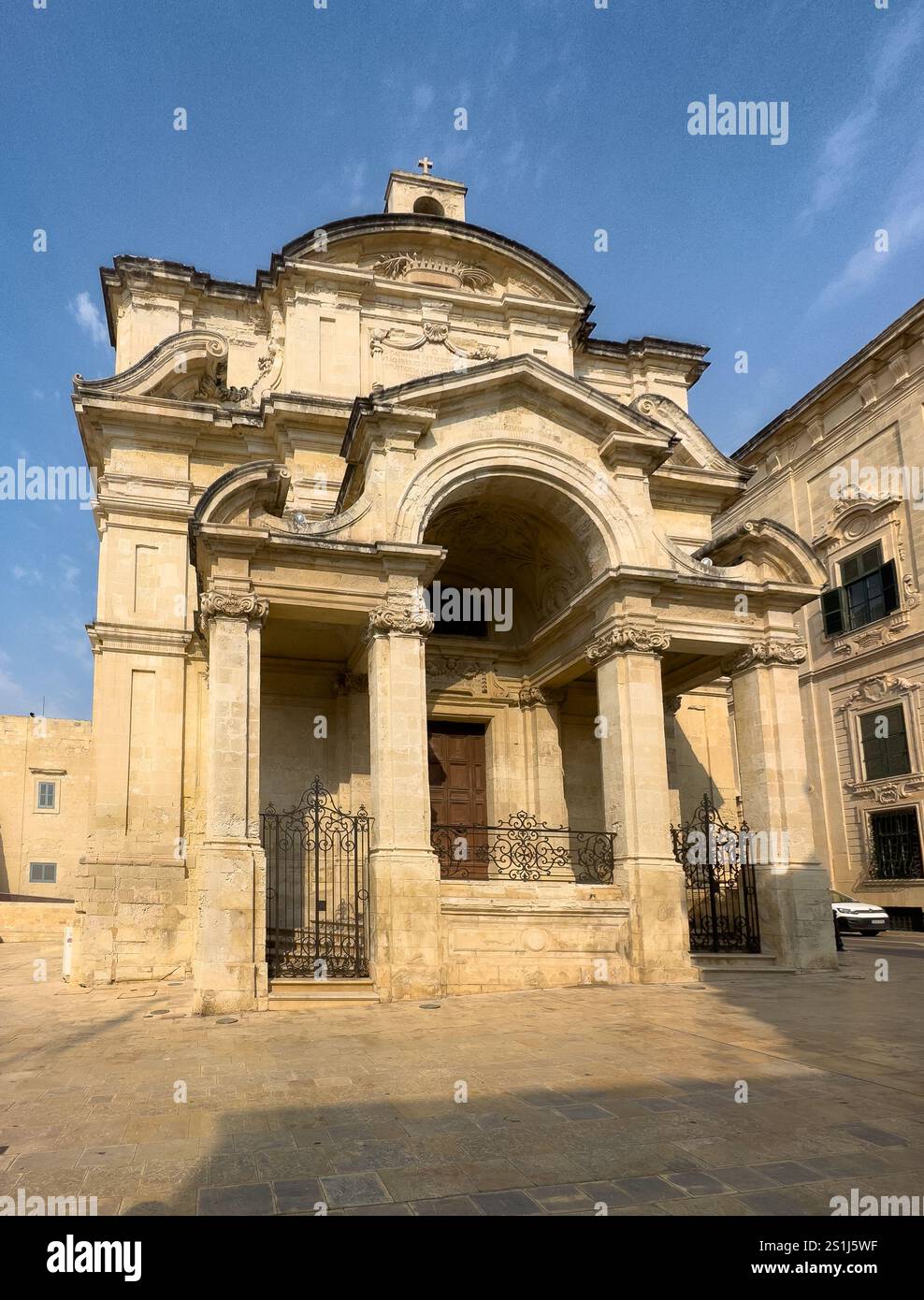 L'église de Catherine d'Italie à la Valette, Malte Banque D'Images