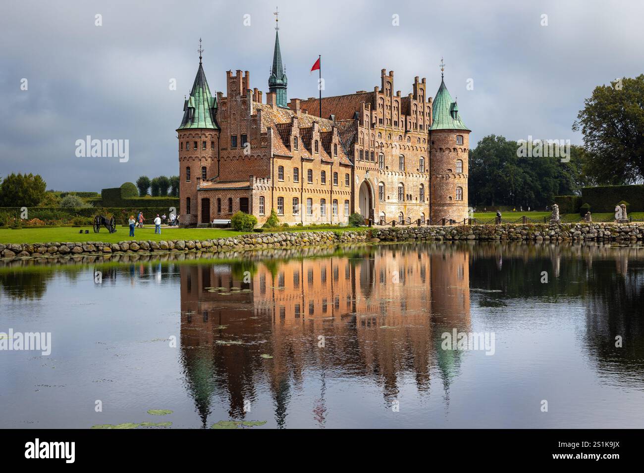 Château d'Egeskov, Kvaerndrup, Danemark Banque D'Images