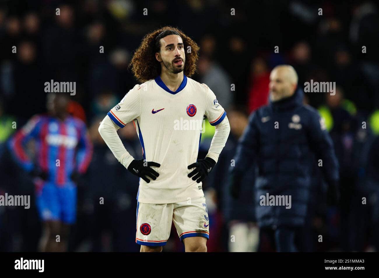 LONDRES, Royaume-Uni - 4 janvier 2025 : Marc Cucurella de Chelsea réagit après le match de premier League entre Crystal Palace FC et Chelsea FC à Selhurst Park (crédit : Craig Mercer/ Alamy Live News) Banque D'Images LONDRES, Royaume-Uni - 4 janvier 2025 : Marc Cucurella de Chelsea réagit après le match de premier League entre Crystal Palace FC et Chelsea FC à Selhurst Park (crédit : Craig Mercer/ Alamy Live News) Banque D'Images
