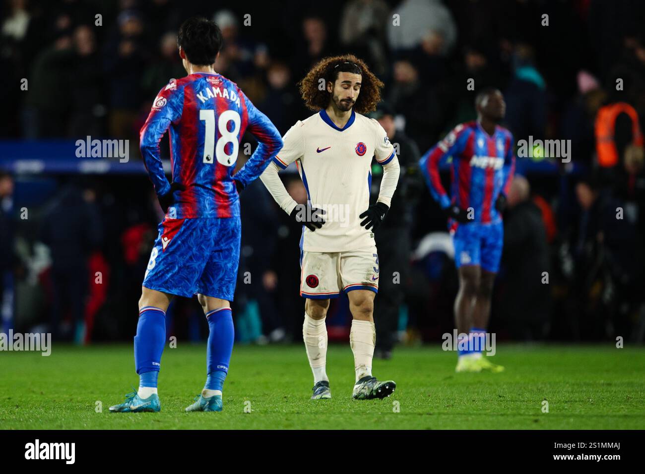 LONDRES, Royaume-Uni - 4 janvier 2025 : Marc Cucurella de Chelsea réagit après le match de premier League entre Crystal Palace FC et Chelsea FC à Selhurst Park (crédit : Craig Mercer/ Alamy Live News) Banque D'Images LONDRES, Royaume-Uni - 4 janvier 2025 : Marc Cucurella de Chelsea réagit après le match de premier League entre Crystal Palace FC et Chelsea FC à Selhurst Park (crédit : Craig Mercer/ Alamy Live News) Banque D'Images