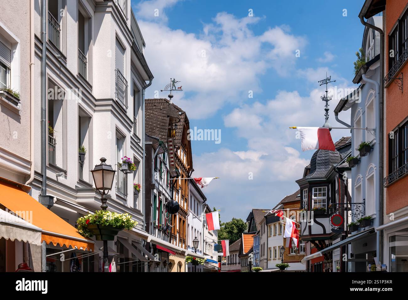 Vieille ville de Bad Neuenahr Ahrweiler, Rhénanie-Palatinat, Allemagne Banque D'Images