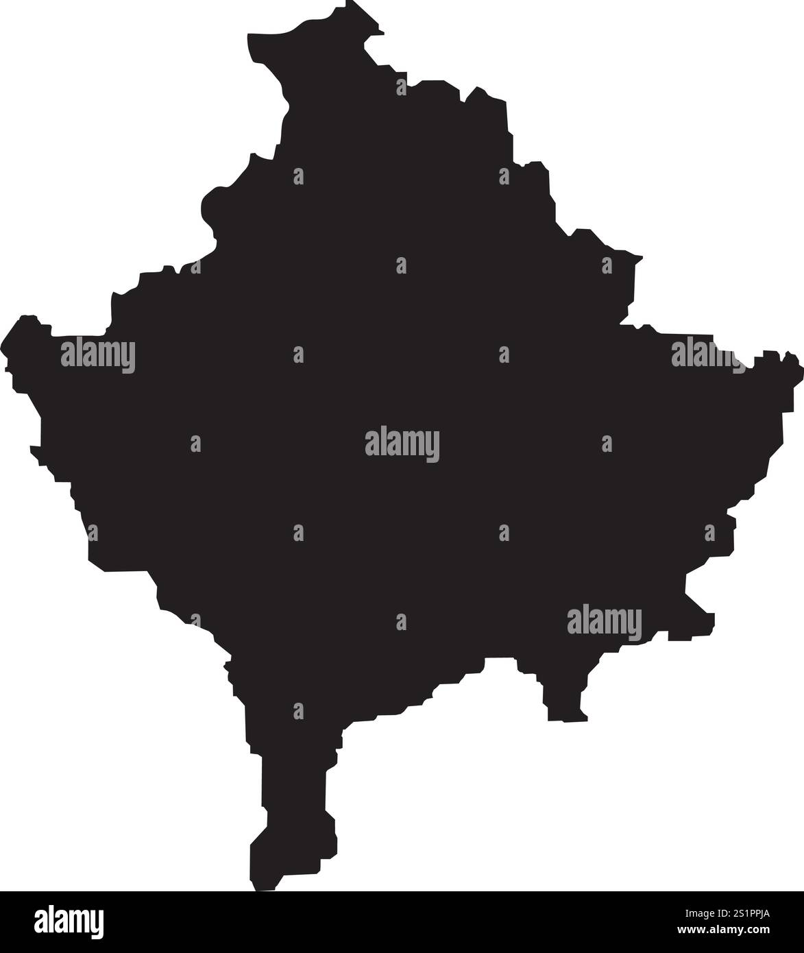 Icône de carte Kosovo illustration élément Design Illustration de Vecteur