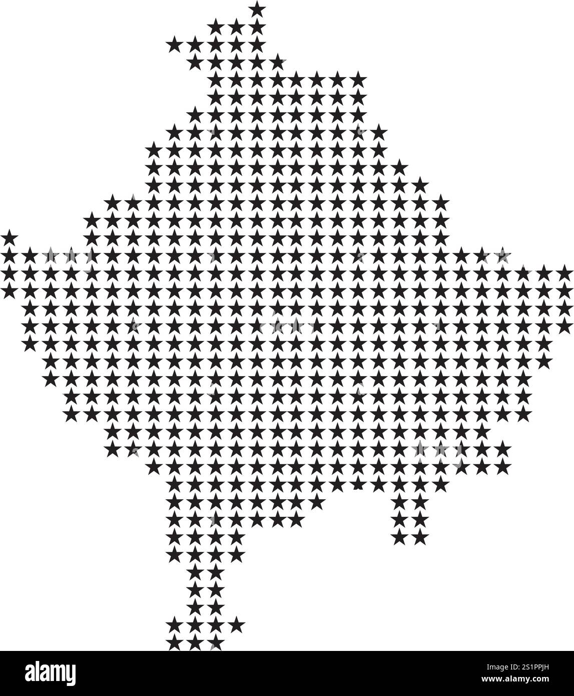 Icône de carte Kosovo illustration élément Design Illustration de Vecteur