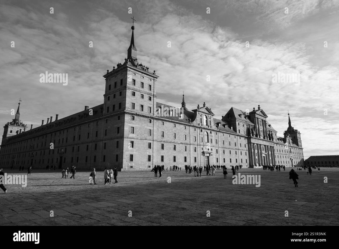 Vue du monastère de l'Escorial à San Lorenzo de El Escorial Madrid 4 janvier 2025 Espagne Banque D'Images