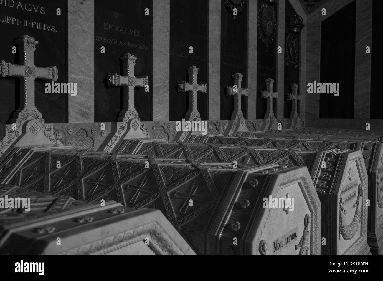 Madrid, Espagne. 02 janvier 2025. Vue intérieure du monastère de El Escorial à San Lorenzo de El Escorial Madrid 4 janvier 2025 Espagne crédit : Sipa USA/Alamy Live News Banque D'Images