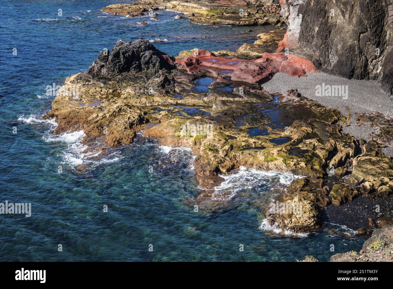2016, Playa Blanca, Lanzarote, Playa Blanca, ESP, Espagne, Îles Canaries, Îles Canaries, Océan Atlantique, Lanzarote, réserve de biosphère, volcan, volcan Banque D'Images