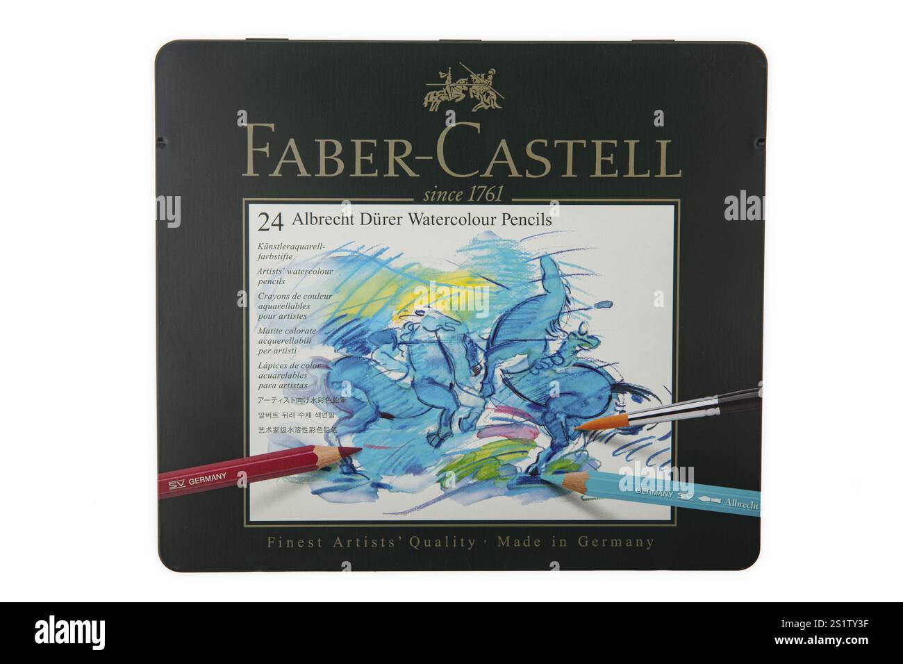 WETZLAR, Allemagne - 2021-12-22 : Faber-Castell est l'un des plus grands et des plus anciens fabricants mondiaux de stylos, crayons, autres fournitures de bureau et art su Banque D'Images