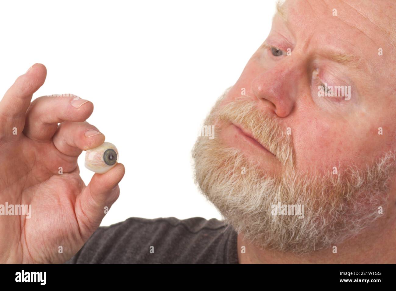 Oeil de verre en détail Banque D'Images