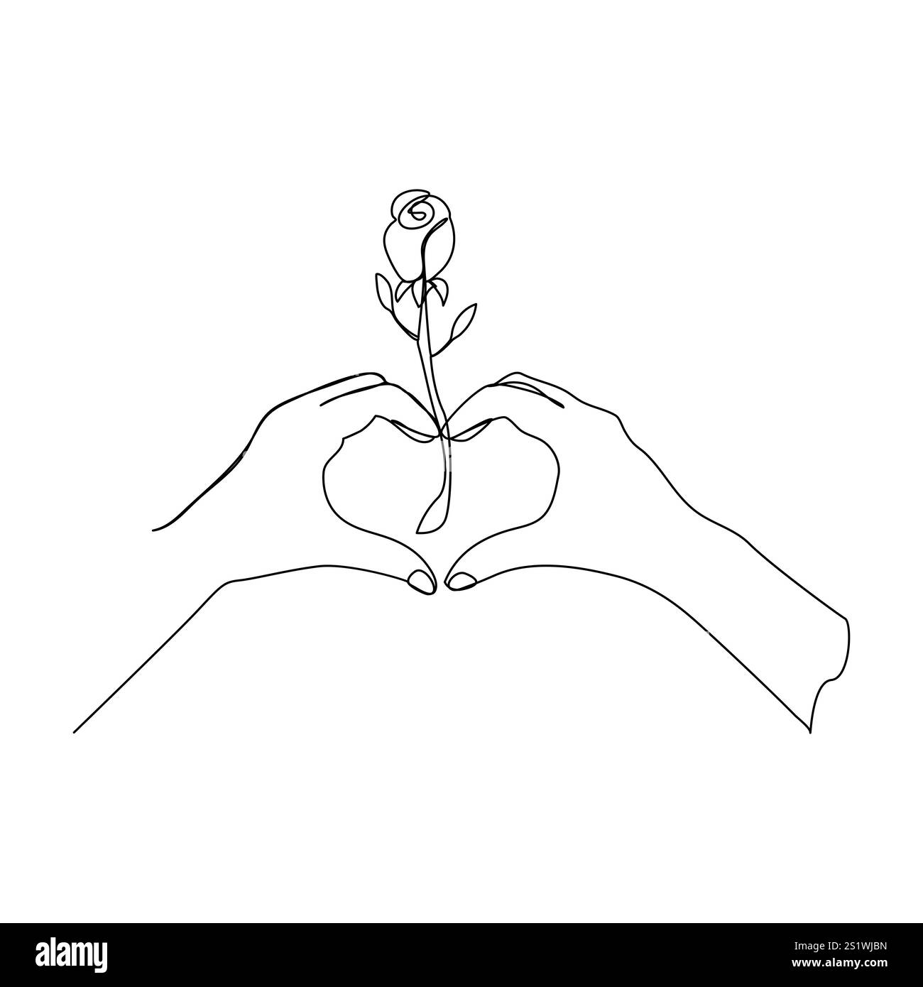 Vector Love Two Hearts logo signe romantique illustration symbole paires passion et calligraphie de mariage élément de conception de la saint-valentin modèle de salutation Illustration de Vecteur