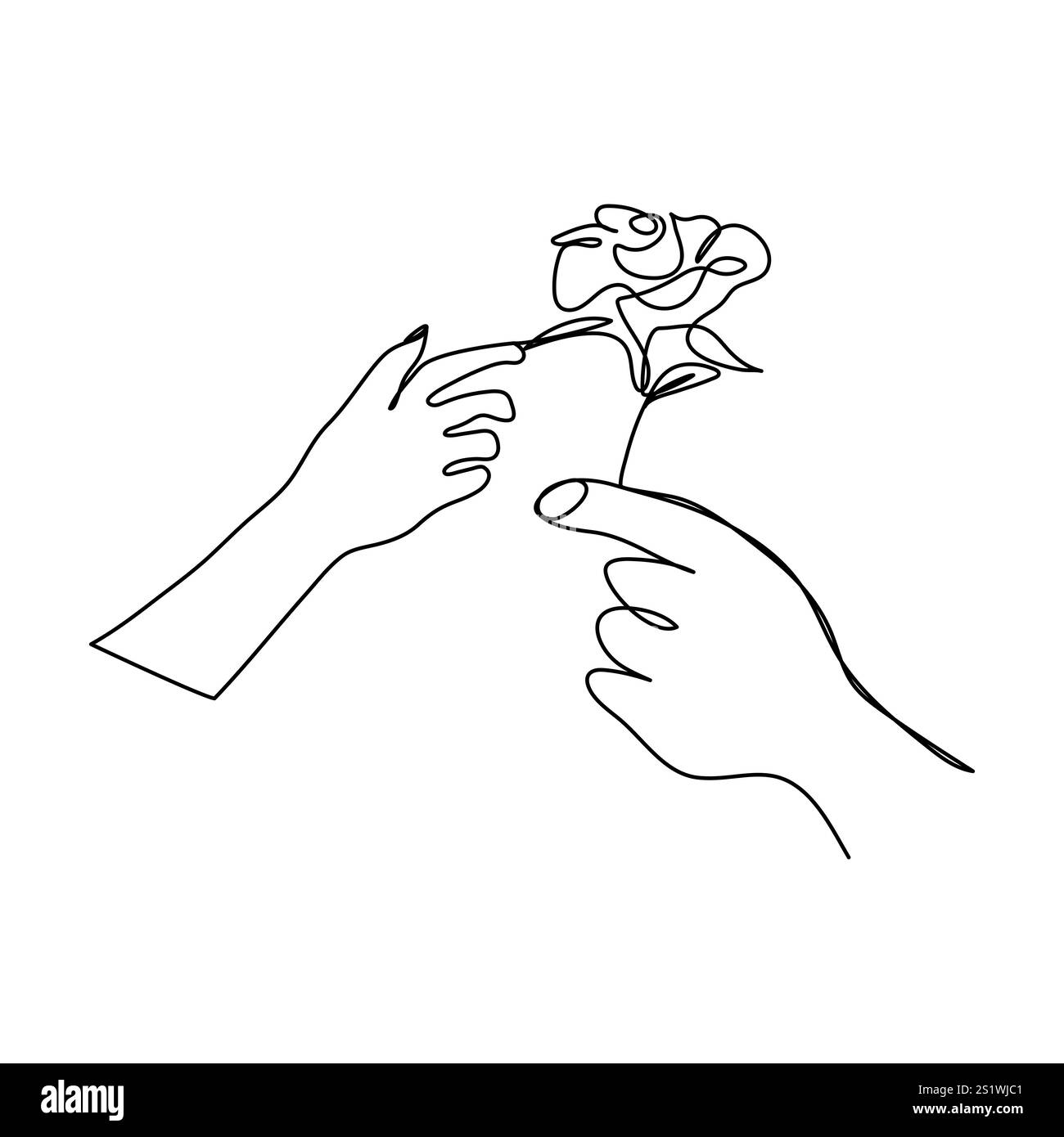 Vector Love Two Hearts logo signe romantique illustration symbole paires passion et calligraphie de mariage élément de conception de la saint-valentin modèle de salutation Illustration de Vecteur