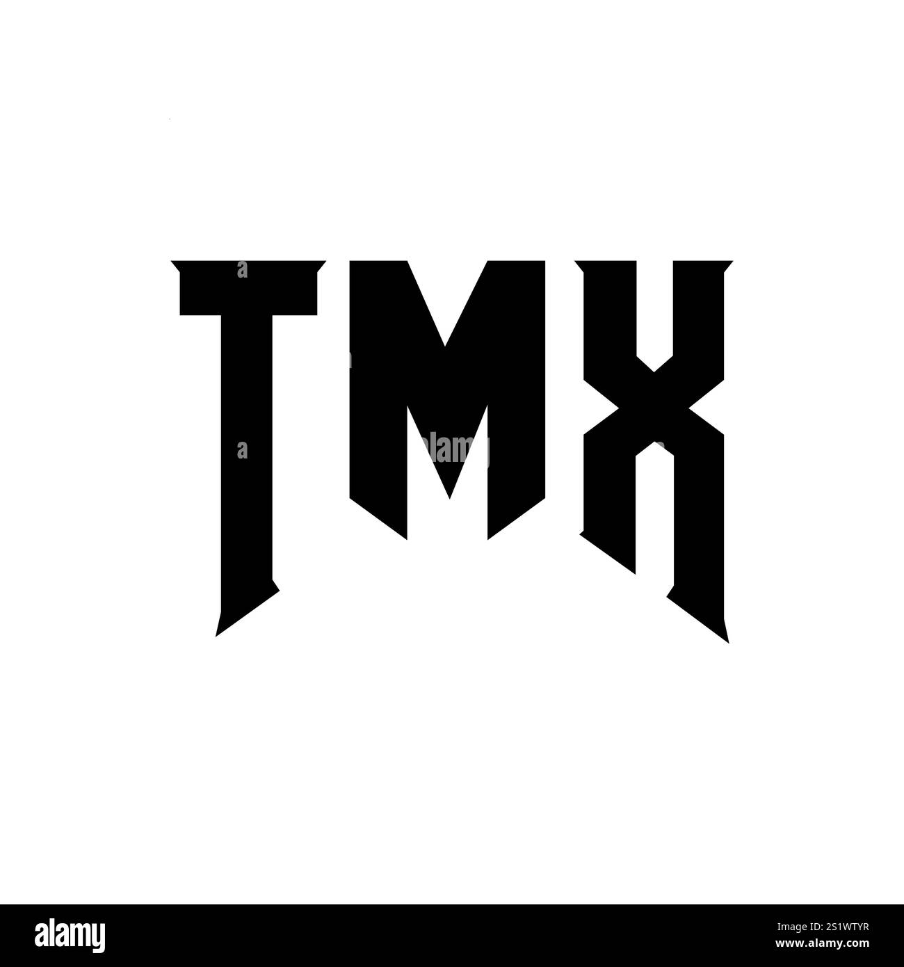 Conception de logo de lettre TMX pour la société de technologie. Logo TMX combinaison de couleurs noir et blanc. Logo TMX, vecteur TMX, design TMX, icône TMX, alph TMX Illustration de Vecteur