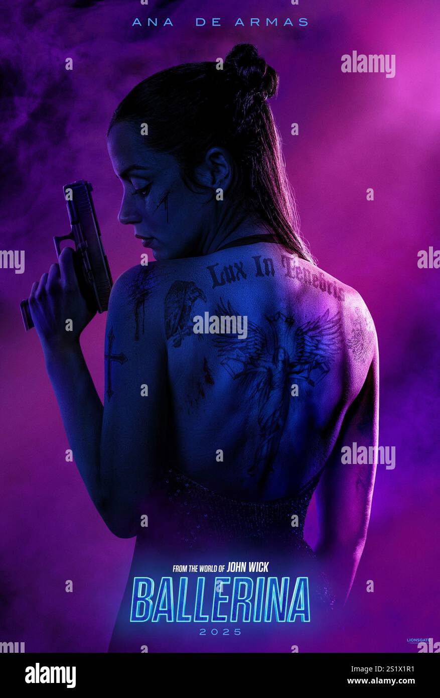 Affiche de film de ballerine Ana de Armas Banque D'Images
