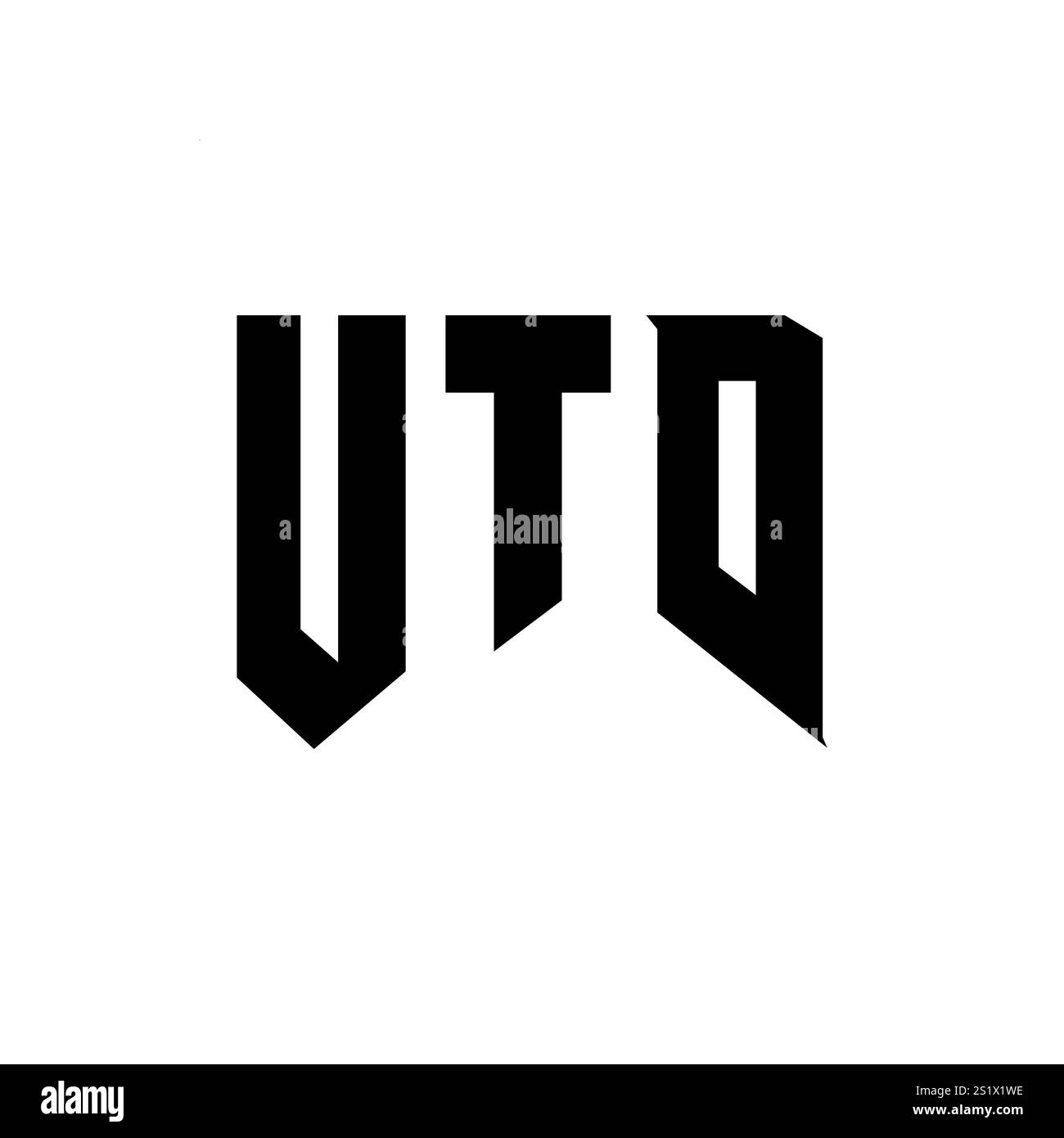 UDT Letter logo design pour la société de technologie. Combinaison de couleurs noir et blanc de conception de logo UDT. Logo UTD, vecteur UTD, conception UTD, icône UTD, UTD alph Illustration de Vecteur