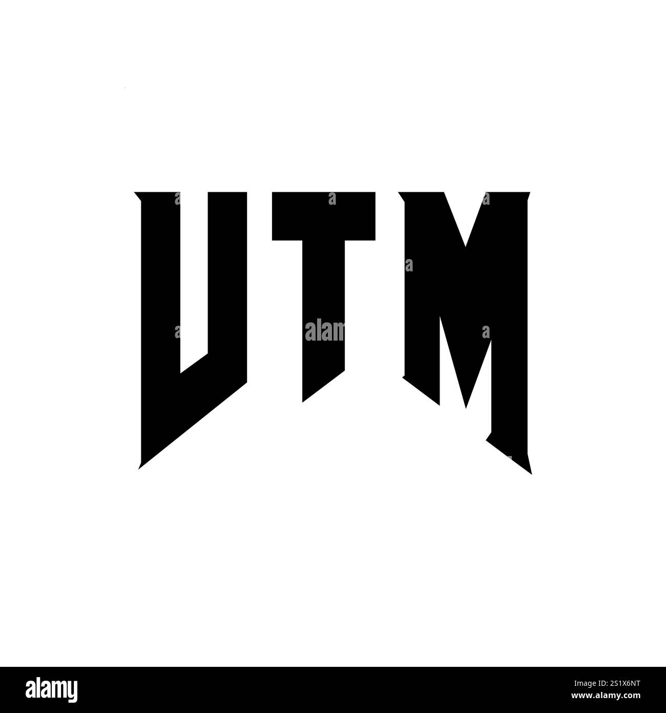 Conception de logo de lettre VTM pour la société de technologie. Logo VTM combinaison de couleurs noir et blanc. Logo VTM, vecteur VTM, design VTM, icône VTM, VTM alph Illustration de Vecteur