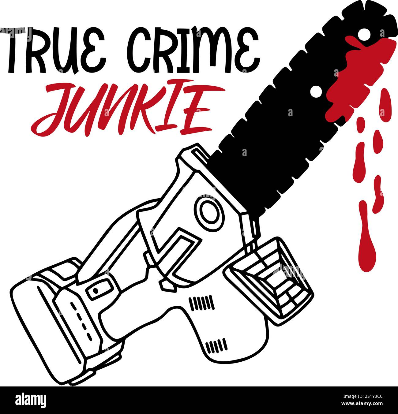 Véritable humour de crime léger avec texte en gras, parfait pour l'art mural ou les cadeaux, disponible en format vectoriel de haute qualité. Citation de vrai junkie de crime Illustration de Vecteur