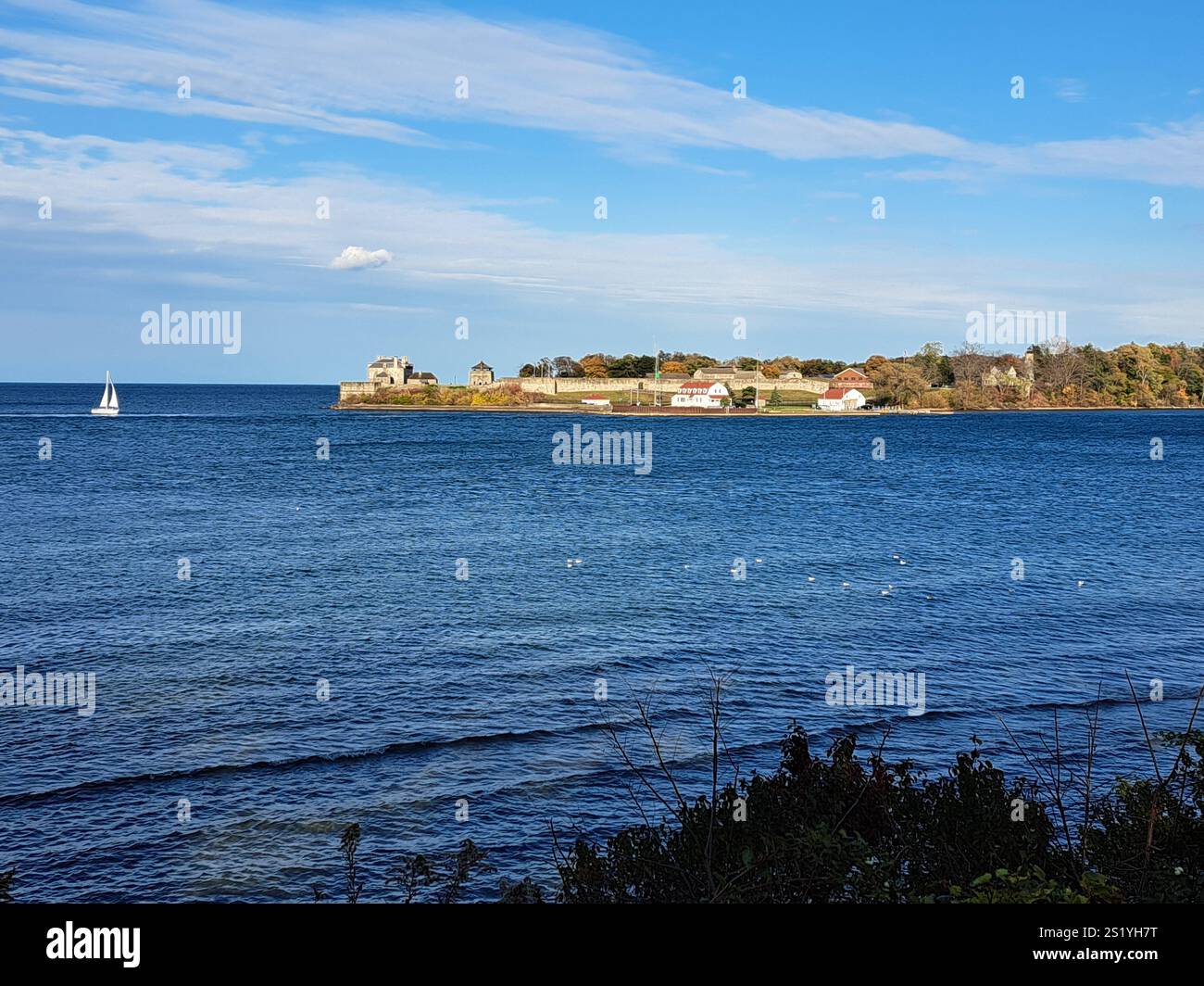 Vue de Old Fort Niagara à Youngstown New York États-Unis depuis Niagara-on-the-Lake, Ontario, Canada Banque D'Images