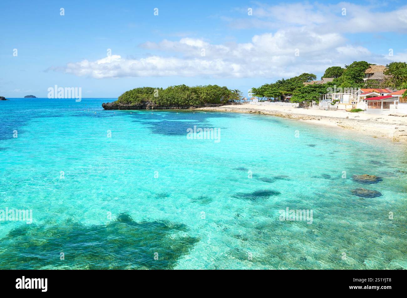 Photo de la rive de l'île Malapascua, Philippines Banque D'Images