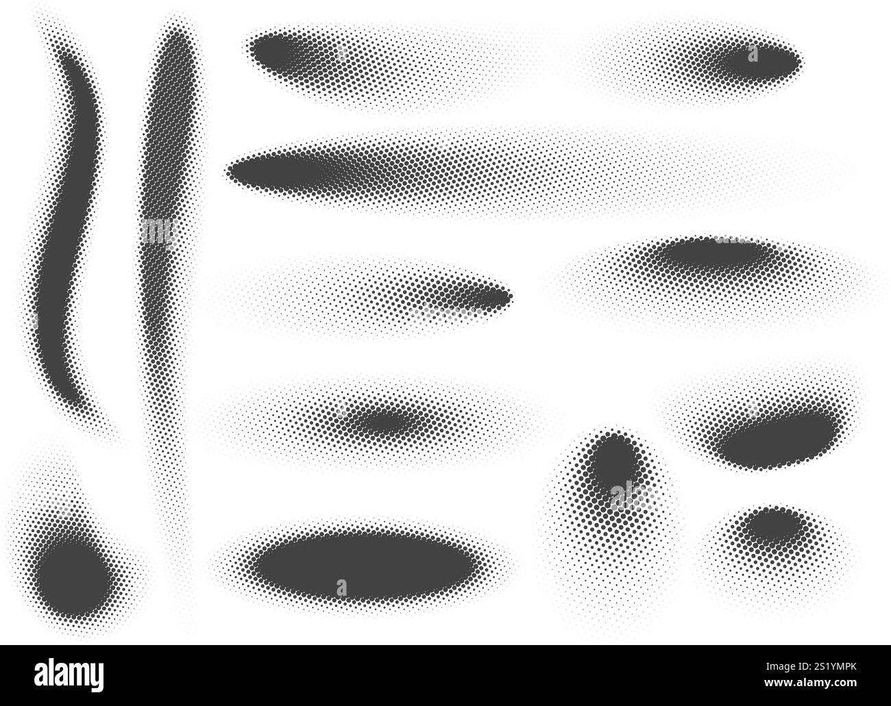 Ombres pointillées en demi-teinte Illustration de Vecteur