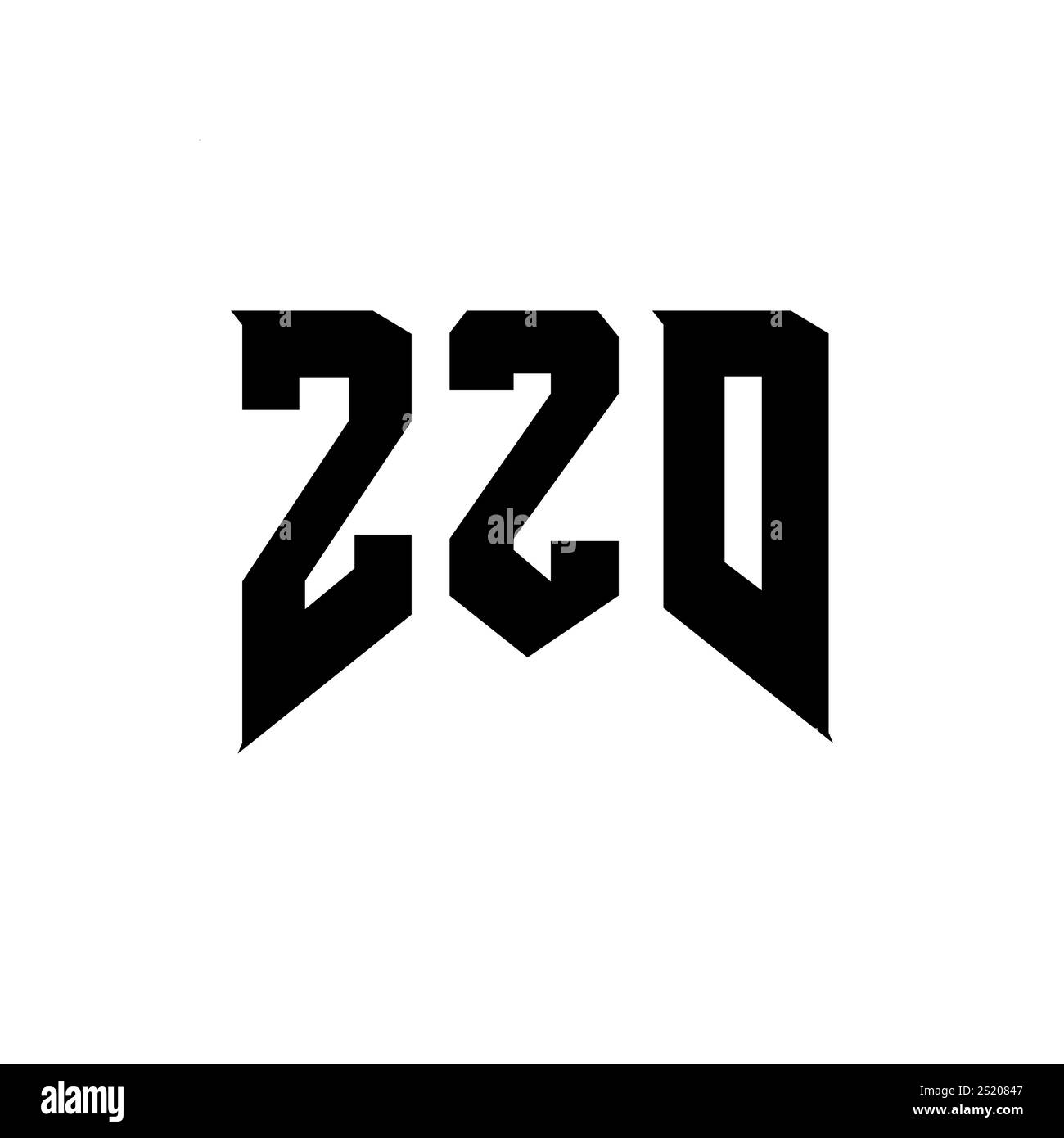 Conception de logo de lettre de ZZD pour la société de technologie. Combinaison de couleurs noir et blanc de conception de logo ZZD. Logo ZZD, vecteur ZZD, conception ZZD, icône ZZD, alph ZZD Illustration de Vecteur