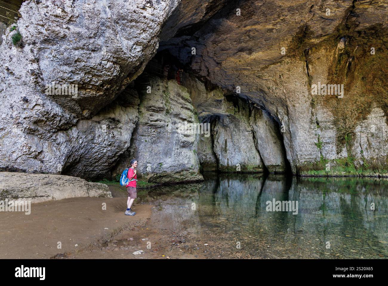 Source du Lison, Nans-sous-Sainte-Anne, Doubs, France Banque D'Images