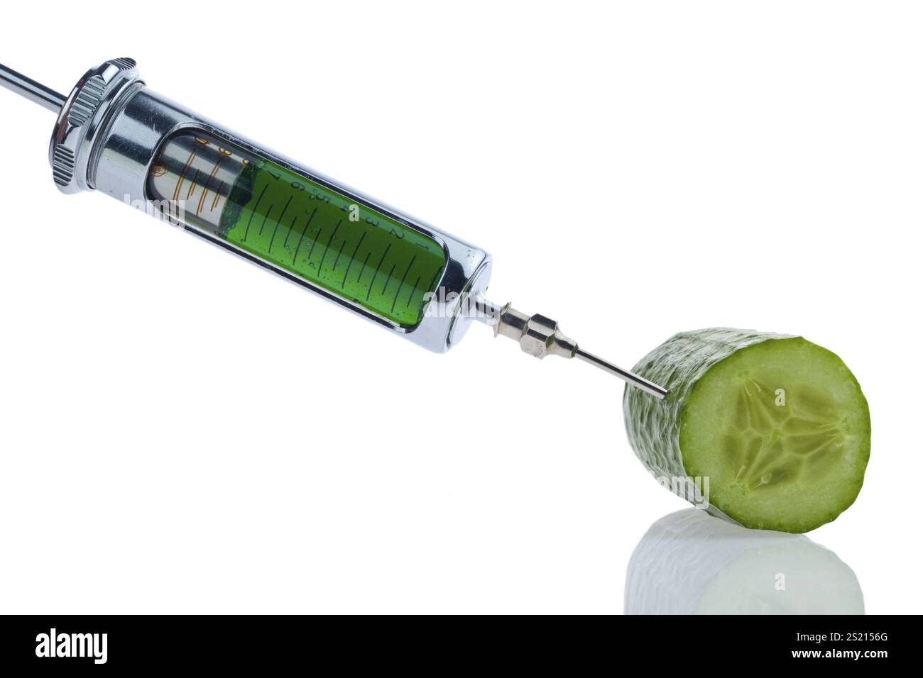 Un concombre comme symbole de la maladie EHEC Autriche Banque D'Images