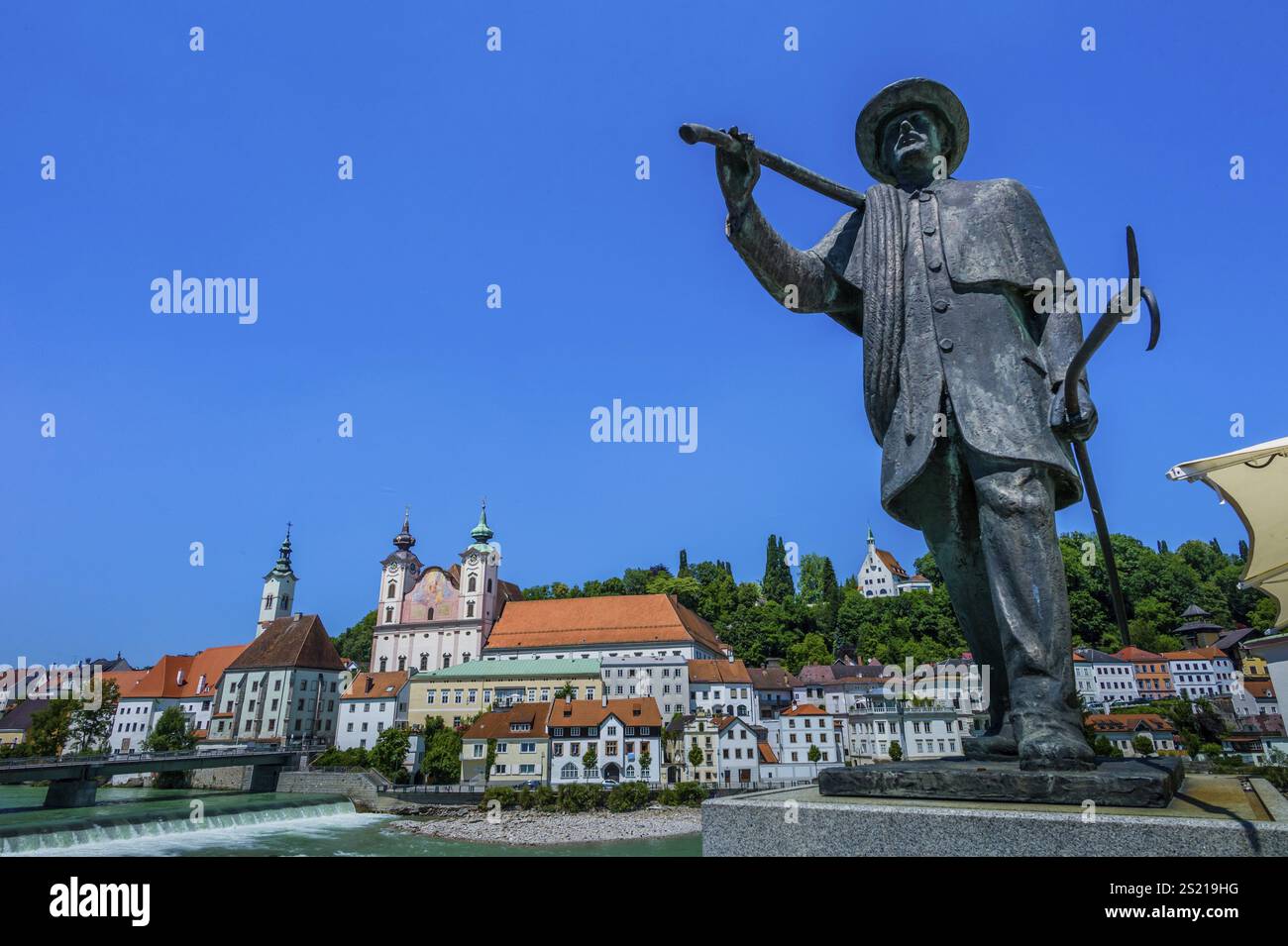 La vieille ville de Steyr en haute-Autriche. Autriche, Europe Autriche Banque D'Images