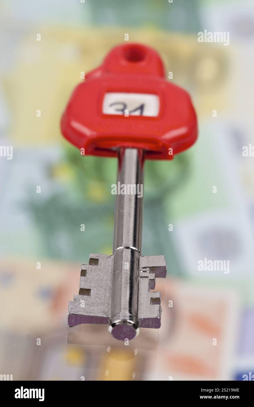Beaucoup de billets en euros dans le coffre-fort en Autriche Banque D'Images