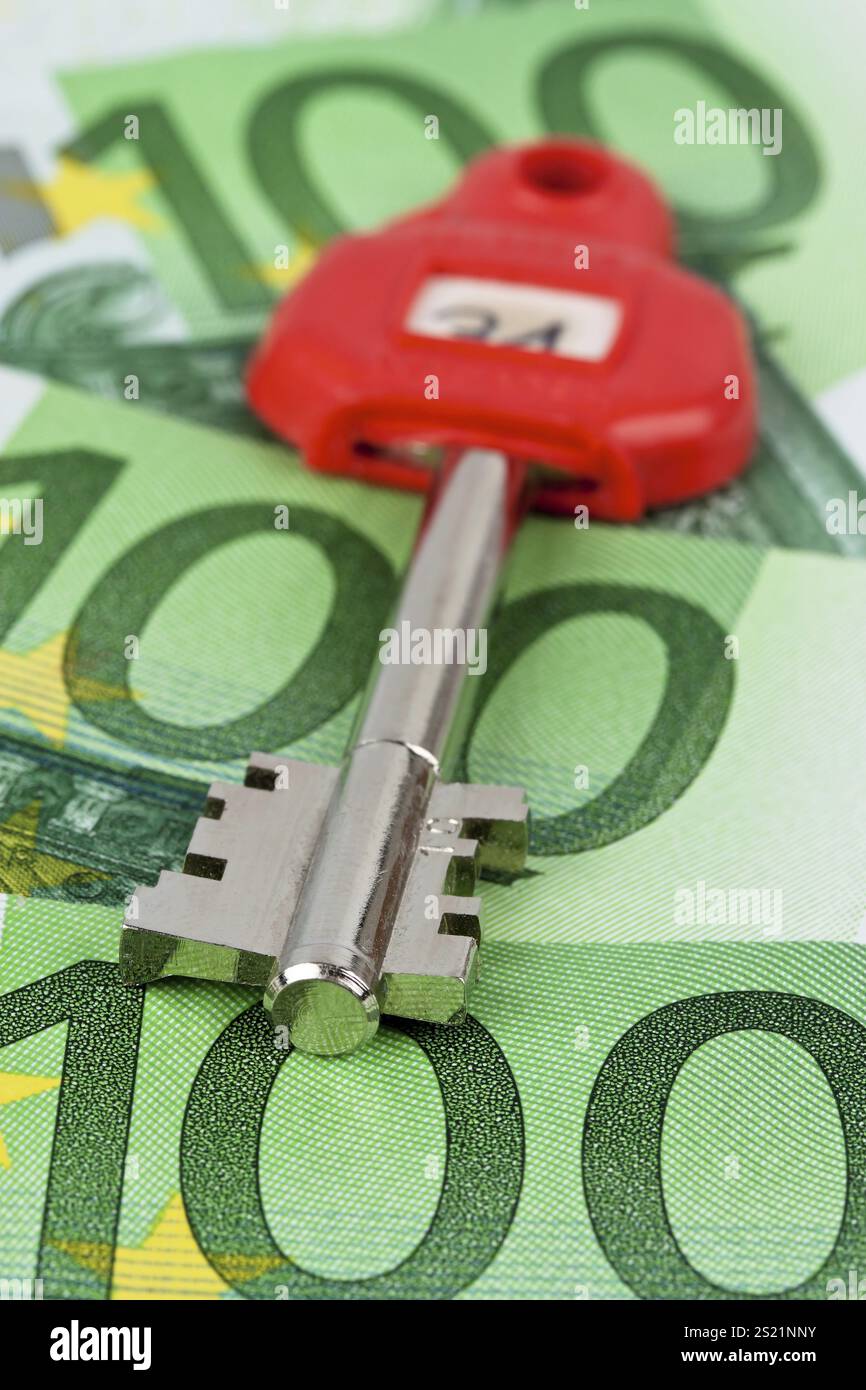 Beaucoup de billets en euros dans le coffre-fort en Autriche Banque D'Images