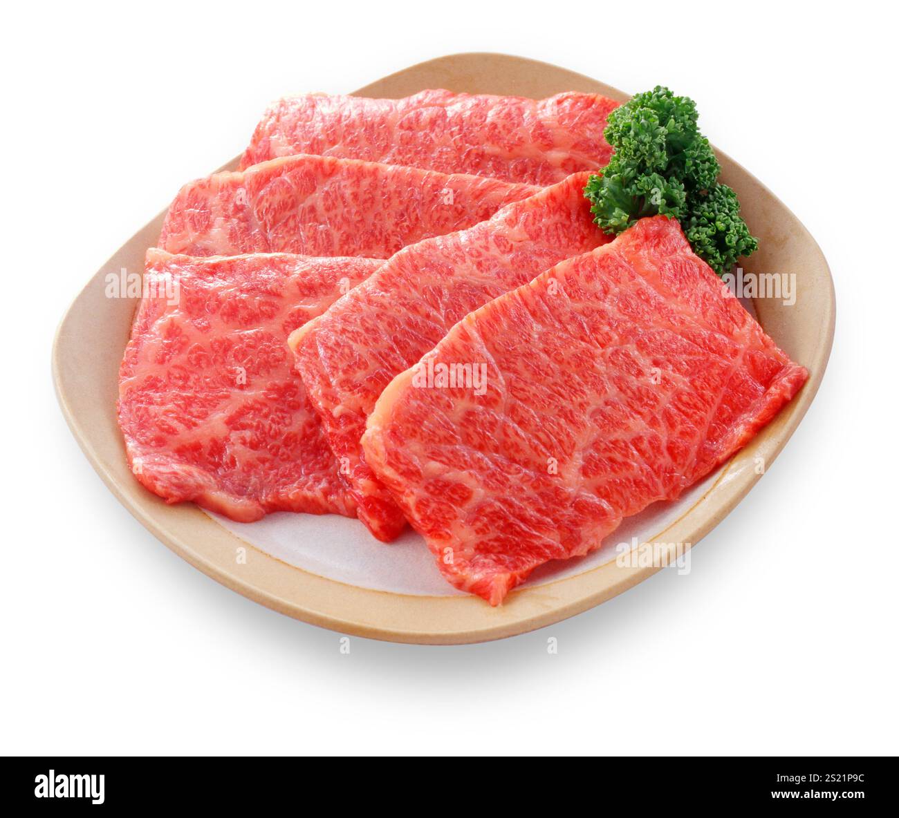 Boeuf yakiniku (avant cuisson) Banque D'Images
