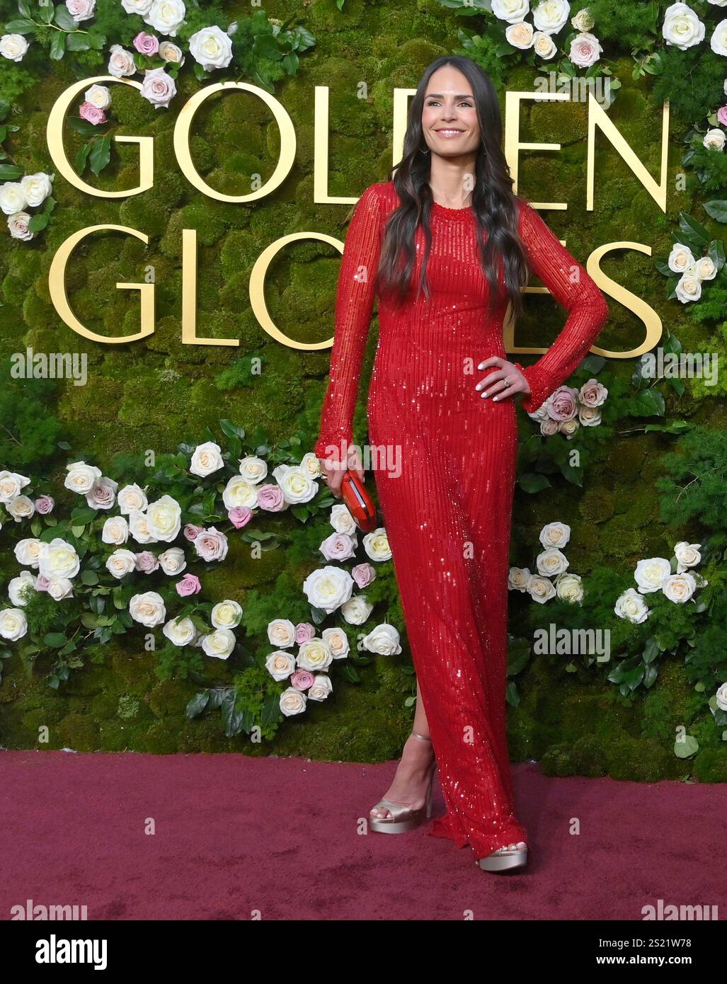 Los Angeles, États-Unis. 05 janvier 2025. Jordana Brewster arrive pour la 82e cérémonie annuelle des Golden Globe Awards pour l’excellence dans les productions cinématographiques et télévisuelles américaines de 2024 à l’hôtel Beverly Hilton de Beverly Hills, Californie, le dimanche 5 janvier 2025. Photo de Jim Ruymen/UPI crédit : UPI/Alamy Live News Banque D'Images