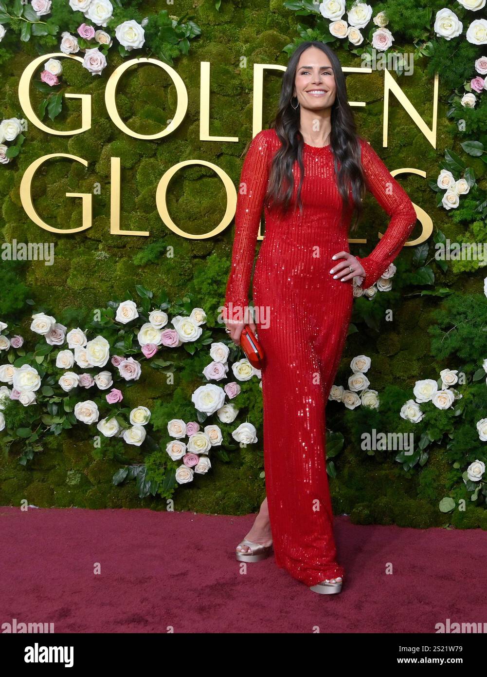 Los Angeles, États-Unis. 05 janvier 2025. Jordana Brewster arrive pour la 82e cérémonie annuelle des Golden Globe Awards pour l’excellence dans les productions cinématographiques et télévisuelles américaines de 2024 à l’hôtel Beverly Hilton de Beverly Hills, Californie, le dimanche 5 janvier 2025. Photo de Jim Ruymen/UPI crédit : UPI/Alamy Live News Banque D'Images