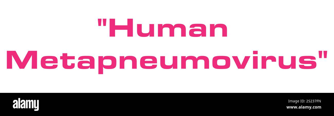 Graphique du virus métapneumovirus humain conçu pour les maladies respiratoires, les soins de santé et la médecine, idéal pour l'éducation et la virologie Illustration de Vecteur
